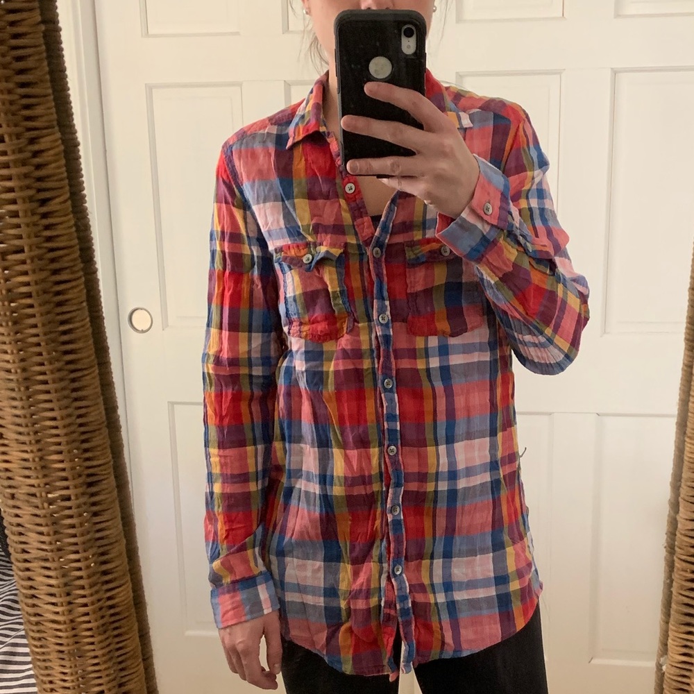 Aerie Boyfriend fit flannel